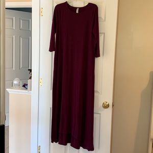 Plum maxi dress